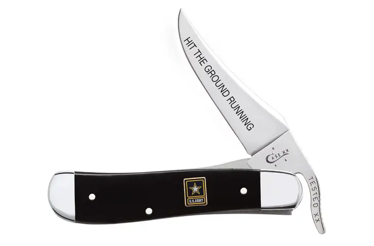 Case U.S. Army Folding Knife with Black Synthetic Handle - view 4